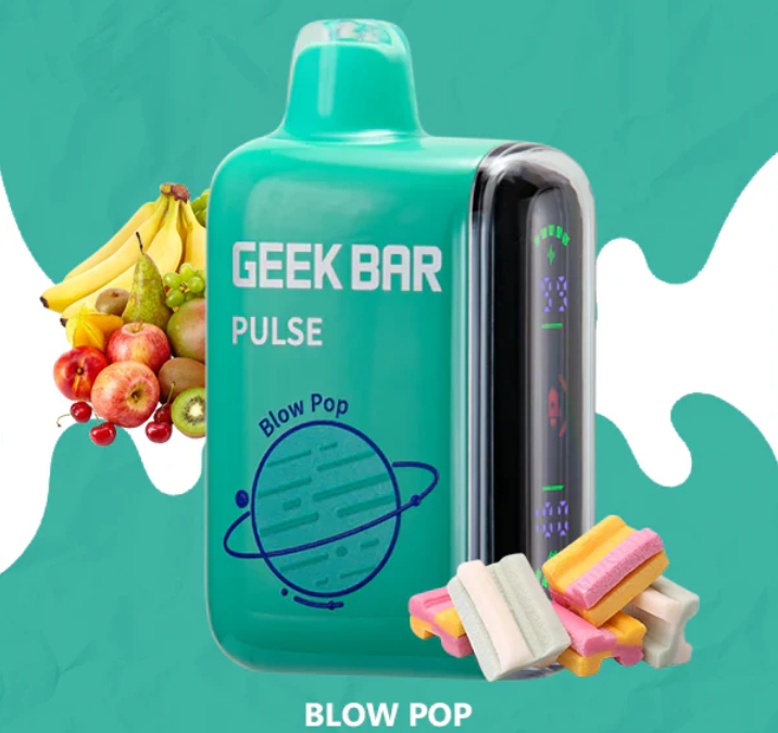 Geek Bar Pulse 15000 Puffs Vape - Blow Pop: Maitsev Nostalgia ja Uuenduslikkuse Kohtumine E-vedeliku Maailmas